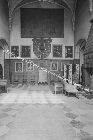 GORMANSTOWN CASTLE  GREAT HALL FROM MAIN DOOR